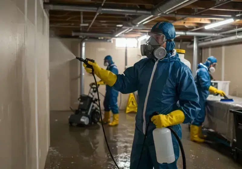 Basement Sanitization and Antimicrobial Treatment process in Ipswich, MA